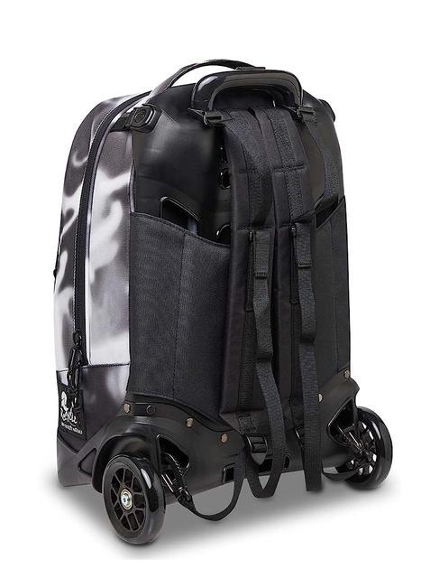NEW PLUG FANTASY Sac &agrave; dos Trolley amovible, 2 roues abat-jour noir - Sacs &agrave; dos &agrave; roulettes