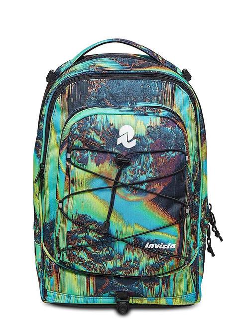NEW PLUG FANTASY Sac &agrave; dos Trolley amovible, 2 roues bleu num&eacute;rique - Sacs &agrave; dos &agrave; roulettes