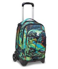INVICTA NEW PLUG FANTASY Sac &agrave; dos Trolley amovible, 2 roues bleu num&eacute;rique - Sacs &agrave; dos &agrave; roulettes - 3
