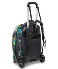 INVICTA NEW PLUG FANTASY Sac &agrave; dos Trolley amovible, 2 roues bleu num&eacute;rique - Sacs &agrave; dos &agrave; roulettes - 5