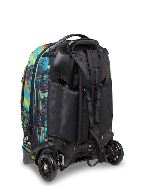 NEW PLUG FANTASY Sac &agrave; dos Trolley amovible, 2 roues bleu num&eacute;rique - Sacs &agrave; dos &agrave; roulettes