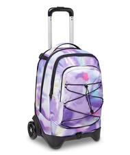 INVICTA NEW PLUG FANTASY Sac &agrave; dos Trolley amovible, 2 roues tons pastel - Sacs &agrave; dos &agrave; roulettes - 3