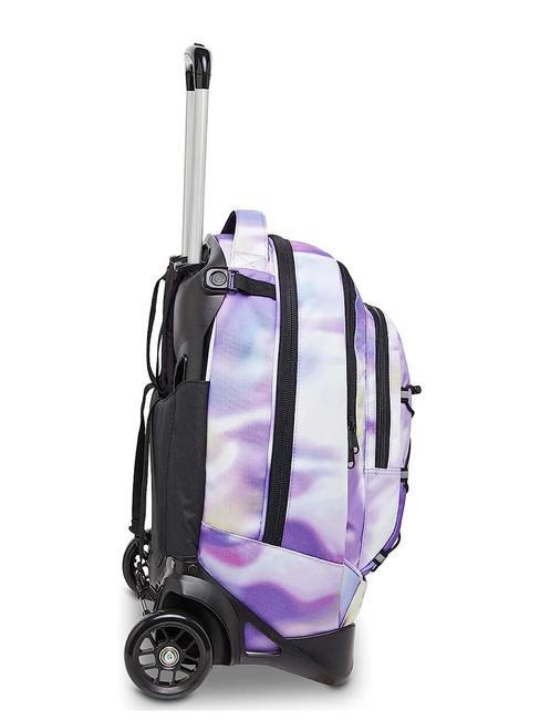NEW PLUG FANTASY Sac &agrave; dos Trolley amovible, 2 roues tons pastel - Sacs &agrave; dos &agrave; roulettes