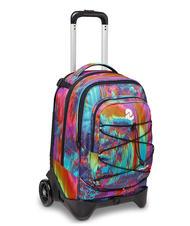 INVICTA NEW PLUG FANTASY Sac &agrave; dos Trolley amovible, 2 roues num&eacute;rique multicolore - Sacs &agrave; dos &agrave; roulettes - 3