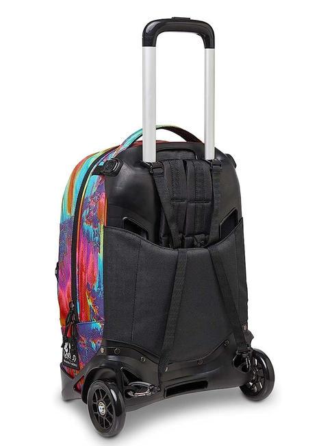 NEW PLUG FANTASY Sac &agrave; dos Trolley amovible, 2 roues num&eacute;rique multicolore - Sacs &agrave; dos &agrave; roulettes