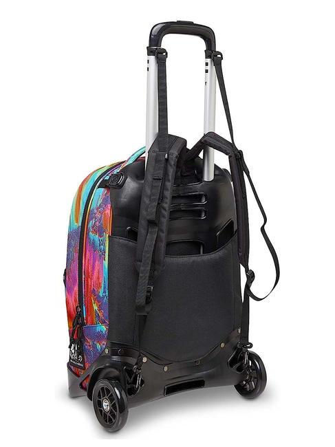 NEW PLUG FANTASY Sac &agrave; dos Trolley amovible, 2 roues num&eacute;rique multicolore - Sacs &agrave; dos &agrave; roulettes