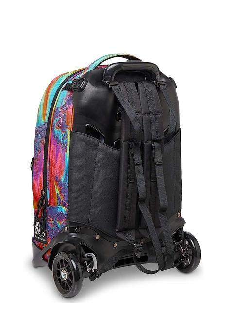 NEW PLUG FANTASY Sac &agrave; dos Trolley amovible, 2 roues num&eacute;rique multicolore - Sacs &agrave; dos &agrave; roulettes