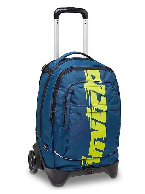 NEW PLUG LOGO Sac &agrave; dos Trolley amovible, 2 roues trunavy - Sacs &agrave; dos &agrave; roulettes