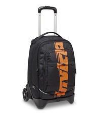 INVICTA NEW PLUG LOGO Sac &agrave; dos Trolley amovible, 2 roues Noir - Sacs &agrave; dos &agrave; roulettes - 3
