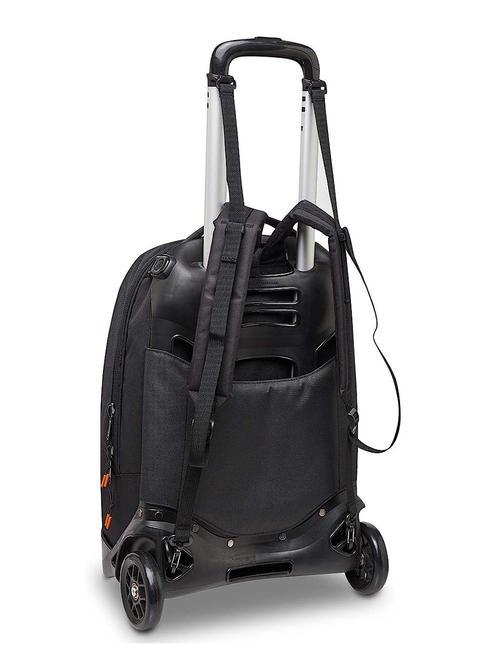 NEW PLUG LOGO Sac &agrave; dos Trolley amovible, 2 roues Noir - Sacs &agrave; dos &agrave; roulettes