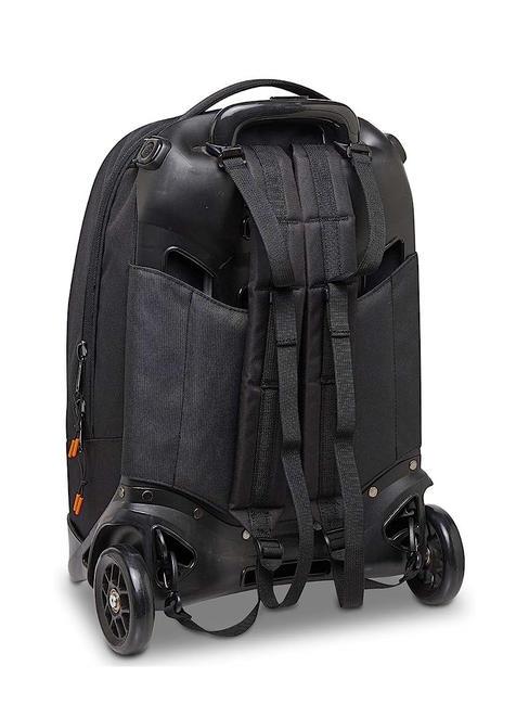 NEW PLUG LOGO Sac &agrave; dos Trolley amovible, 2 roues Noir - Sacs &agrave; dos &agrave; roulettes