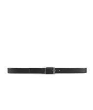 ARMANI EXCHANGE LOGO Ceinture r&eacute;versible bleu marine/gris - Ceintures - 2