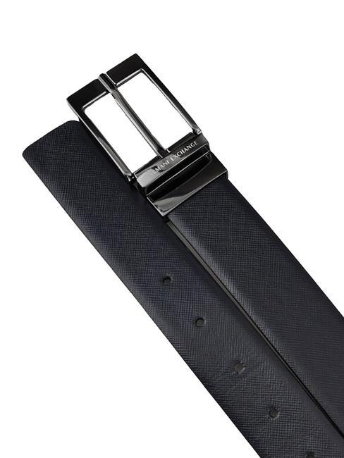 LOGO Ceinture r&eacute;versible bleu marine/gris - Ceintures