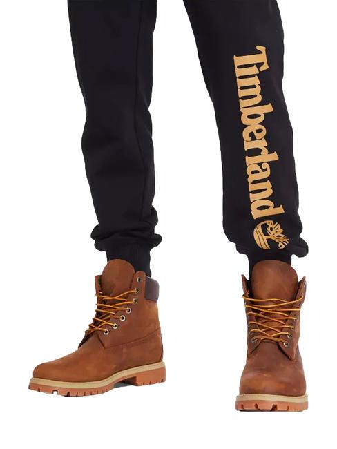 LINEAR LOGO REGULAR Joggeurs noir / botte de bl&eacute; - Costumes de sport pour hommes