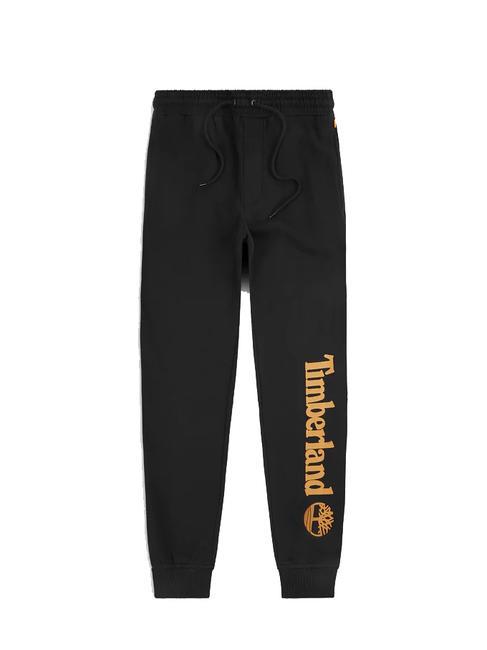 LINEAR LOGO REGULAR Joggeurs noir / botte de bl&eacute; - Costumes de sport pour hommes