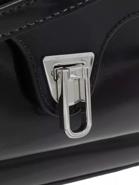 BEAT SHINY Sac bandouli&egrave;re en cuir Noir - Sacs pour Femme