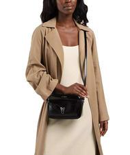 COCCINELLE BEAT SHINY Sac bandouli&egrave;re en cuir Noir - Sacs pour Femme - 4