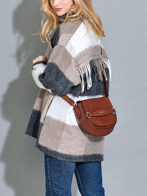 BETTINA Mini sac à bandoulière, en cuir black Gold - Sacs pour Femme