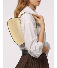 COCCINELLE MERVEILLE Sac &agrave; bandouli&egrave;re en cuir textur&eacute; d'or - Sacs pour Femme - 5