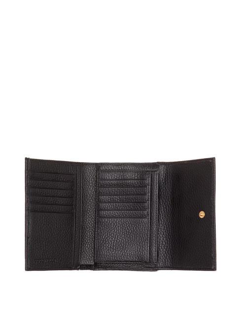 MYRINE Portefeuille moyen en cuir Noir - Portefeuilles Femme