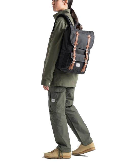 LITTLE AMERICA MID Sac à dos de taille moyenne ton noir - Sacs à dos pour l'École & les Loisirs