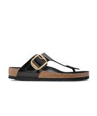 BIRKENSTOCK GIZEH BIG BUCKLE Tongs en cuir verni - Chaussures Femme