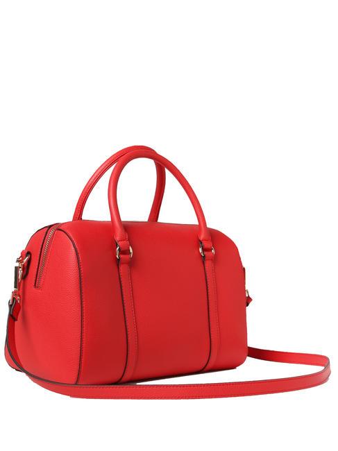 LOGO EMBOSSED Sac coffre avec bandouli&egrave;re coquelicot - Sacs pour Femme
