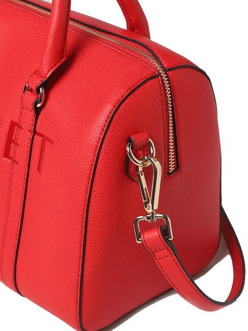 LOGO EMBOSSED Sac coffre avec bandouli&egrave;re coquelicot - Sacs pour Femme