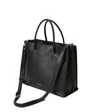 TWINSET LOGO EMBOSSED Sac &agrave; main avec bandouli&egrave;re noir - Sacs pour Femme - 3