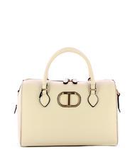 TWINSET OVAL T Sac coffre avec bandouli&egrave;re Ivoire - Sacs pour Femme - 3