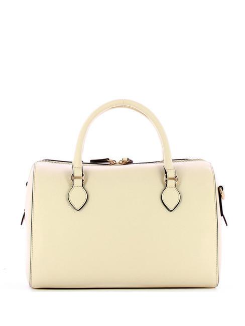 OVAL T Sac coffre avec bandouli&egrave;re Ivoire - Sacs pour Femme