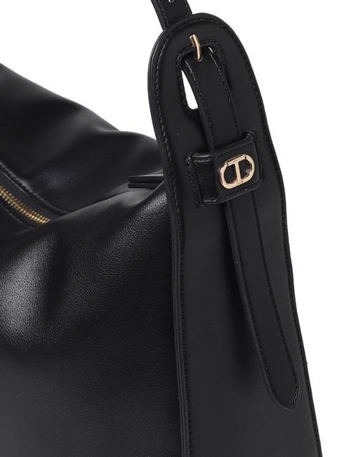 OVAL T Grand sac &agrave; bandouli&egrave;re noir - Sacs pour Femme