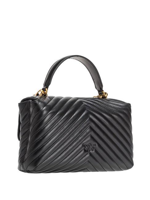 CLASSIC LADY LOVE BAG sac à chevrons noir-or antique - Sacs pour Femme