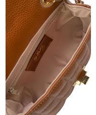 LESAC GIULIA Sac porté épaule à chaîne en cuir Dollar cuir foncé - Sacs pour Femme - 7