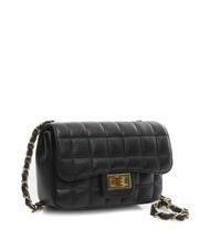 LESAC GIULIA Sac port&eacute; &eacute;paule &agrave; cha&icirc;ne en cuir Dollar noir - Sacs pour Femme - 2