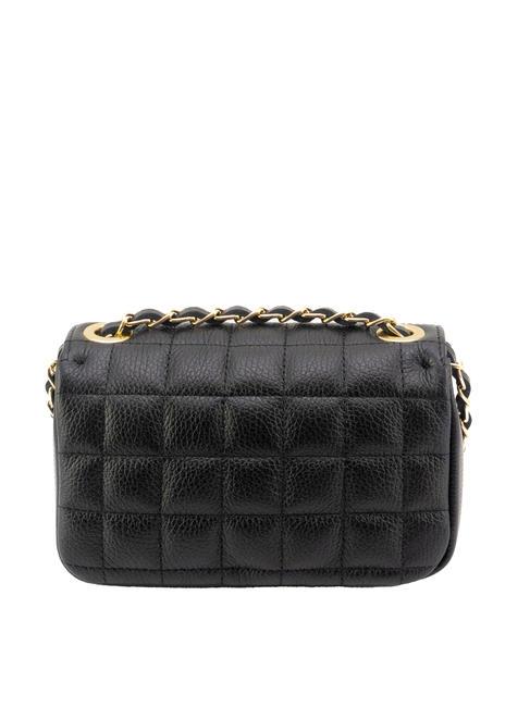 GIULIA Sac port&eacute; &eacute;paule &agrave; cha&icirc;ne en cuir Dollar noir - Sacs pour Femme