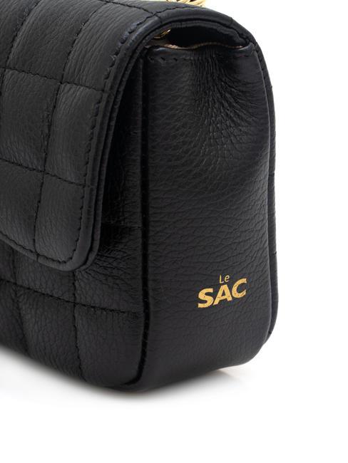 GIULIA Sac port&eacute; &eacute;paule &agrave; cha&icirc;ne en cuir Dollar noir - Sacs pour Femme