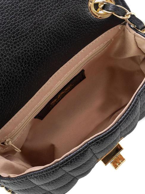 GIULIA Sac port&eacute; &eacute;paule &agrave; cha&icirc;ne en cuir Dollar noir - Sacs pour Femme