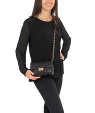 LESAC GIULIA Sac port&eacute; &eacute;paule &agrave; cha&icirc;ne en cuir Dollar noir - Sacs pour Femme - 4