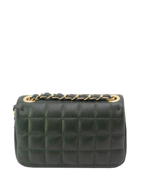 GIULIA Sac port&eacute; &eacute;paule &agrave; cha&icirc;ne en cuir Dollar vert fonc&eacute; - Sacs pour Femme