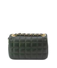 LESAC GIULIA Sac port&eacute; &eacute;paule &agrave; cha&icirc;ne en cuir Dollar vert fonc&eacute; - Sacs pour Femme - 3