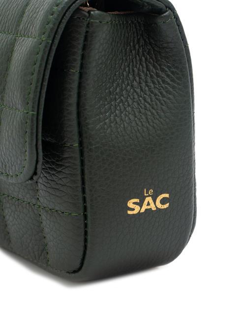 GIULIA Sac port&eacute; &eacute;paule &agrave; cha&icirc;ne en cuir Dollar vert fonc&eacute; - Sacs pour Femme