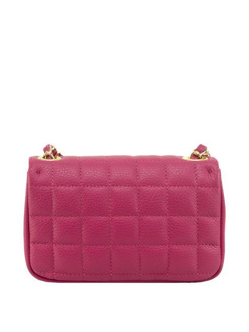 GIULIA Sac port&eacute; &eacute;paule &agrave; cha&icirc;ne en cuir Dollar fuchsia - Sacs pour Femme