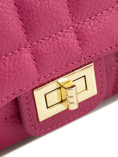 GIULIA Sac port&eacute; &eacute;paule &agrave; cha&icirc;ne en cuir Dollar fuchsia - Sacs pour Femme