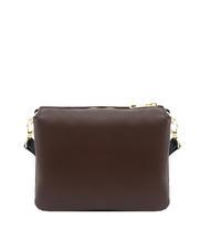 LESAC SIMONA Sac porté épaule en cuir Tris dollar moka - Sacs pour Femme - 3