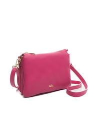 LESAC SIMONA Sac porté épaule en cuir Tris dollar fuchsia - Sacs pour Femme - 2