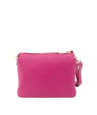 LESAC SIMONA Sac porté épaule en cuir Tris dollar fuchsia - Sacs pour Femme - 3