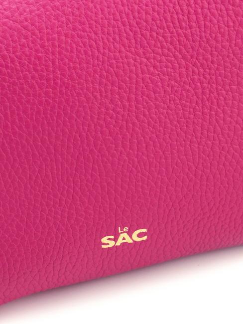 SIMONA Sac porté épaule en cuir Tris dollar fuchsia - Sacs pour Femme