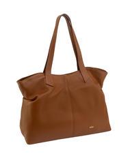 LESAC MARTINA Sac cabas en cuir Dollar cuir foncé - Sacs pour Femme - 2