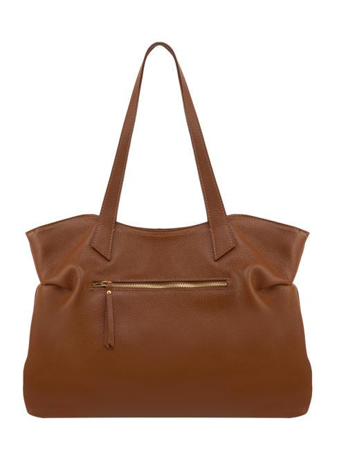 MARTINA Sac cabas en cuir Dollar cuir foncé - Sacs pour Femme